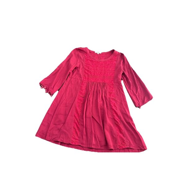 Umgee Burgundy Lace Front Tunic Dress Size Small - Picture 1 of 3